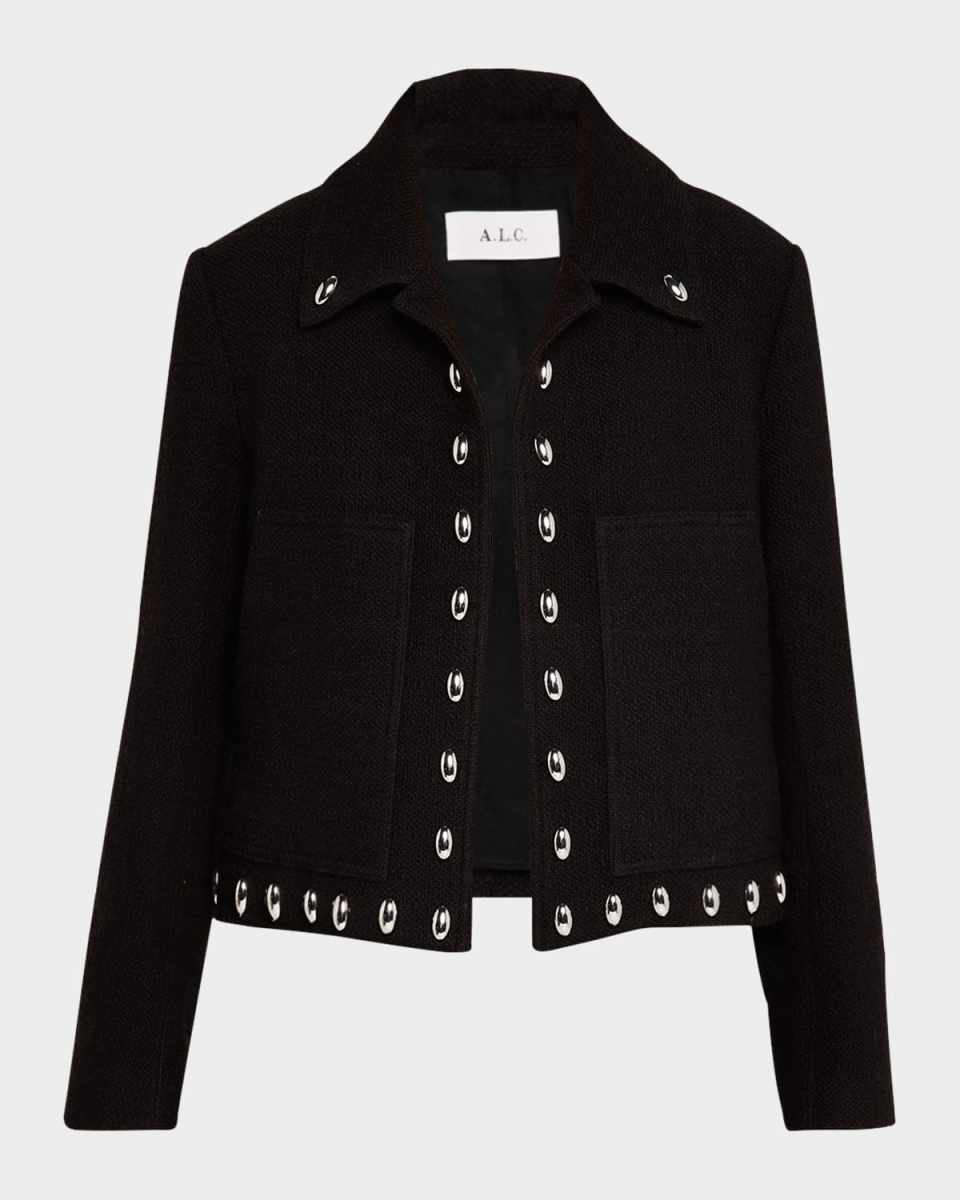 Grey Studded Jacket